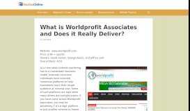 
							         What is Worldprofit Associates and Does it Really Deliver?								  
							    