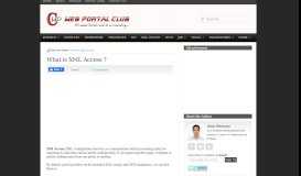 
							         What is XML Access ? | Web Portal Club								  
							    