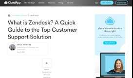 
							         What is Zendesk | CloudApp								  
							    