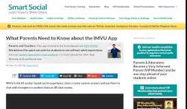 
							         What Parents Need to Know about the IMVU App - Smart Social								  
							    