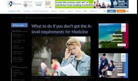 
							         What to do if you don't get the A level grades for ... - The Medic Portal								  
							    