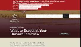
							         What to Expect at Your Harvard Interview | Signet Education								  
							    