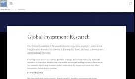 
							         What We Do - Global Investment Research - Goldman Sachs								  
							    