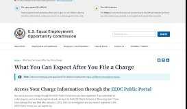 
							         What You Can Expect After You File a Charge - EEOC								  
							    