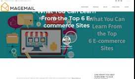 
							         What You Can Learn From the Top 6 E-commerce Sites - MageMail								  
							    