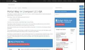 
							         What you need to know about Portal Way in the city of Liverpool with ...								  
							    