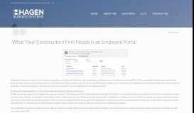 
							         What Your Construction Firm Needs in an Employee Portal - Hagen ...								  
							    