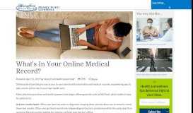 
							         What's In Your Online Medical Record? | Henry Ford - LiveWell								  
							    