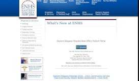 
							         What's New at ENHS - Eastern Niagara Hospital								  
							    