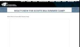 
							         What's New for Scouts BSA Summer Camp! – Bay-Lakes Council								  
							    