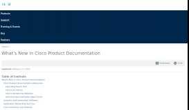 
							         What's New in Cisco Product Documentation - Cisco								  
							    