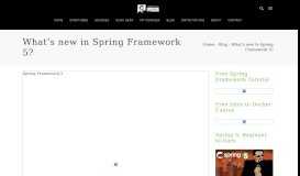 
							         What's new in Spring Framework 5? - Spring Framework Guru								  
							    