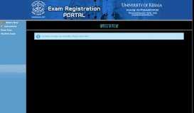 
							         What's New - University of Kerala :: Online Exam Registration Portal								  
							    