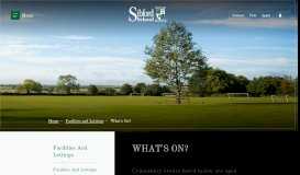 
							         What's on at Sibford School								  
							    