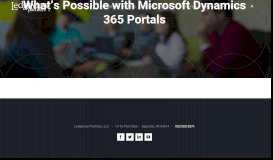 
							         What's Possible with Microsoft Dynamics 365 Portals | Ledgeview ...								  
							    