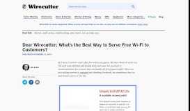 
							         What's the Best Way to Serve Free Wi-Fi to Customers?: Reviews by ...								  
							    