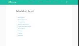 
							         WhatsApp Legal Info								  
							    