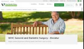 
							         WHC General and Bariatric Surgery | Decatur, TX - Wise Health Clinics								  
							    