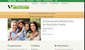 
							         WHC Primary Care | Family Doctors in Wise County, TX								  
							    