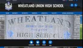 
							         Wheatland Union High School - Home								  
							    
