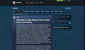 
							         Wheatley & Cake Recipe Core are the same core theory :: Portal 2 ...								  
							    