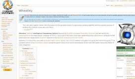 
							         Wheatley - Combine OverWiki, the original Half-Life wiki and Portal wiki								  
							    