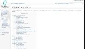 
							         Wheatley voice lines - Portal Wiki								  
							    