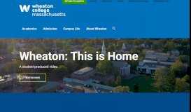 
							         Wheaton College - Liberal Arts and Sciences College - Massachusetts								  
							    