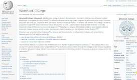 
							         Wheelock College - Wikipedia								  
							    