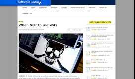 
							         When NOT to use WiFi - Software Portal								  
							    