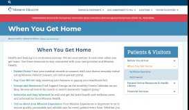 
							         When You Get Home | Mission Health								  
							    