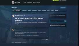 
							         Where and when can i find potato glados ? :: Portal 2 General ...								  
							    