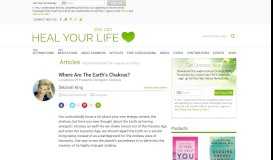 
							         Where Are The Earth's Chakras? by Deborah King - HealYourLife								  
							    