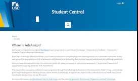 
							         Where is SafeAssign? - Student Central								  
							    