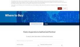 
							         Where to Buy Supermicro Products - Super Micro Computer, Inc.								  
							    