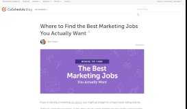 
							         Where to Find the Best Marketing Jobs You Actually Want - CoSchedule								  
							    