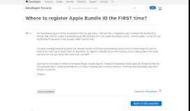 
							         Where to register Apple Bundle ID the FIRST time? |Apple Developer ...								  
							    