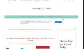 
							         Where to Sell Used Books Online - Master List of Sites!								  
							    
