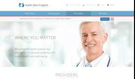 
							         Where you matter - Health New England Providers								  
							    