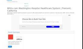 
							         whhs.com - Washington Hospital Healthcare System | Fremont ...								  
							    