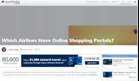 
							         Which Airlines Have Online Shopping Portals? - AwardWallet								  
							    