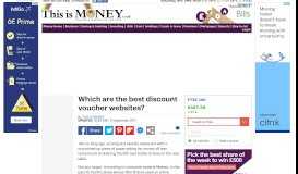 
							         Which are the best discount voucher websites? - This is Money (UK)								  
							    