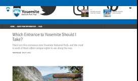 
							         Which Entrance to Yosemite Should I Take? - My Yosemite Park								  
							    