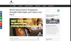 
							         Which job portal in Singapore should millennials use? Here's our top 6 ...								  
							    