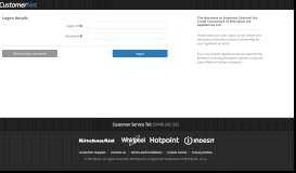 
							         Whirlpool CustomerNet Logon Page								  
							    