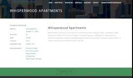 
							         Whisperwood Apartments - MBP Capital, Inc.								  
							    