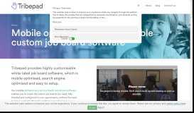 
							         White-label job board software. Mobile optimised - TribePad								  
							    