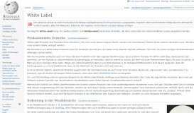 
							         White Label – Wikipedia								  
							    