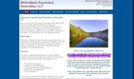 
							         White Marsh Psychiatric Associates, LLC								  
							    