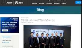 
							         WhiteHat is excited to join NTT Security Corporation | WhiteHat Security								  
							    